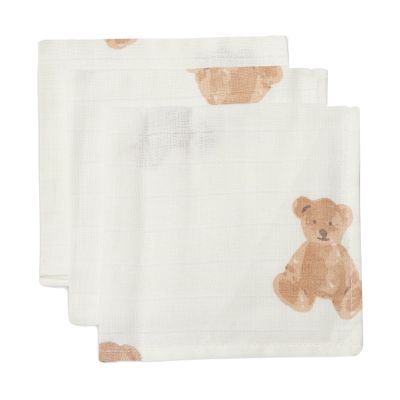 Jollein Monddoekje tetra Teddy Bear 3-pack