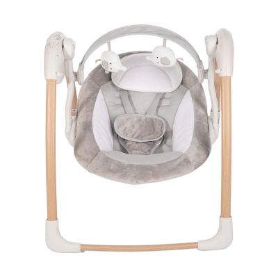 Bo Jungle B-Balançoire portable Dolphy Wood Pure White