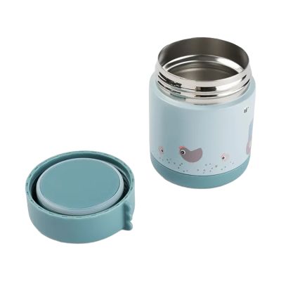 Done By Deer Food Jar - Tiny Farm - Blue Done By Deer Food Jar - Tiny Farm - Blue