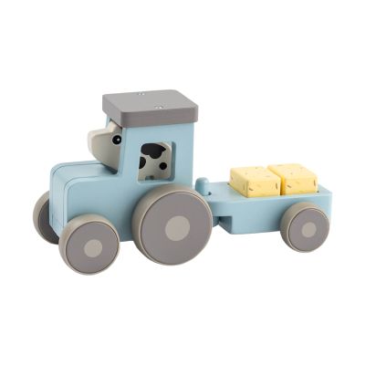 Tracteur en bois Done by Deer - Tiny Farm Dotti - Bleu