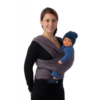 Babylonia Tricot-Slen Organic Draagdoek - Dark Grey Babylonia Tricot-Slen Organic Draagdoek - Dark Grey