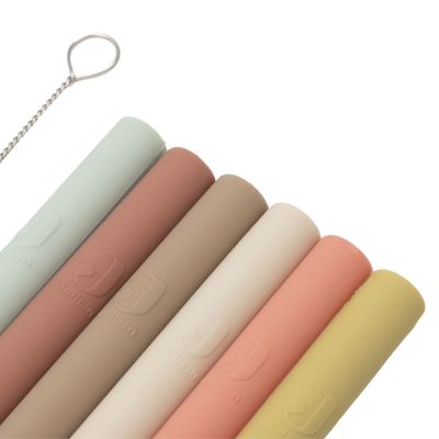 Jollein Siliconen Rietjes - Multicolour - 6-pack