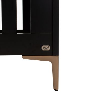 TWF Ledikant 70 x 140 - Commode XL 3 Laden 1 Deur - Hanglegkast 2 Deuren 1 Lade Modena Metaal