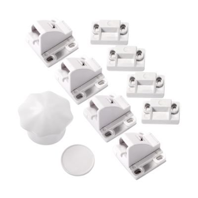Serrure magnétique adhésive Jippie's - 4 pièces + 1 clé