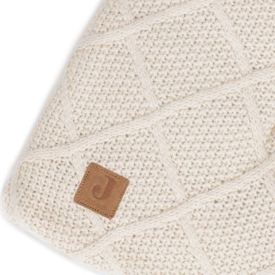 Jollein Check Knit Parklegger - 75x95cm - Oatmeal
