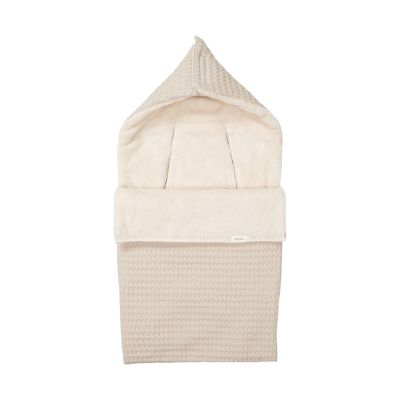 Koeka Footmuff 0+ 3/5 Points Waffle/Teddy Oslo - Sand