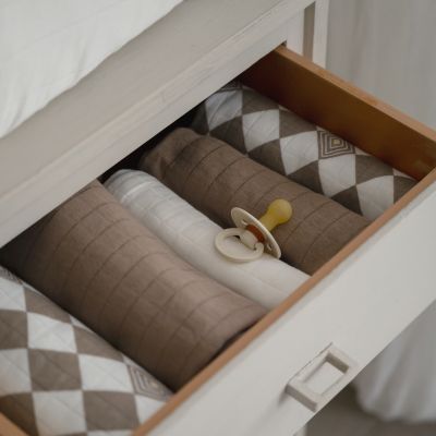 Lodger Swaddler - 3 Stuks - 70 x 70 cm - Matcha Buffalo Lodger Swaddler - 3 Stuks - 70 x 70 cm - Matcha Buffalo