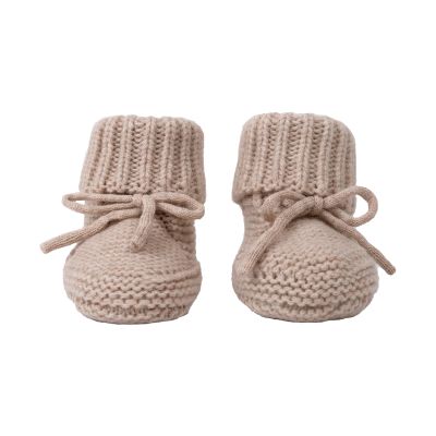 Lodger Slofjes Merino Wool Beige 6-12M