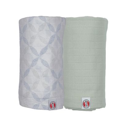 Lodger Swaddler Solid Matcha 2-Pack 110x110