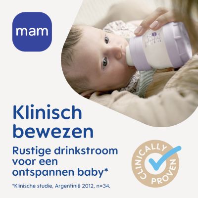 MAM Easy Start Anti-Colic Babyfles - 160 ml - Blue