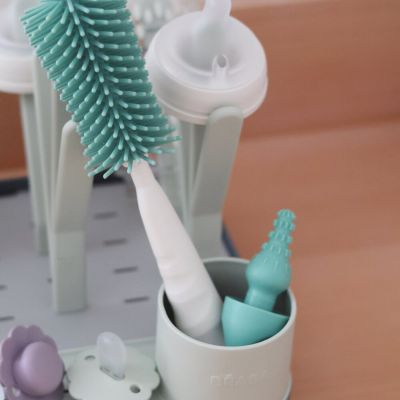 Beaba Flessenborstel - Silicone - Sage Green Beaba Flessenborstel - Silicone - Sage Green