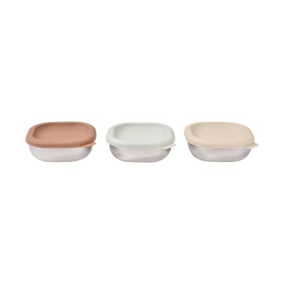 Beaba RVS Snackdoosjes – 3 Stuks – 250 ml