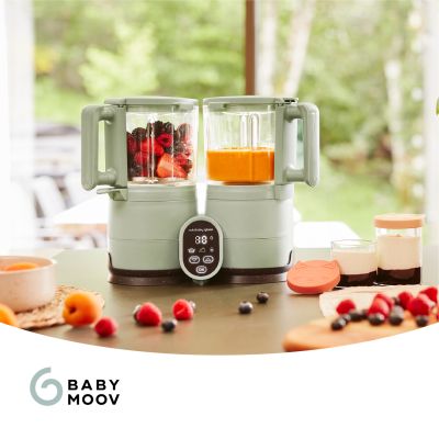 Babymoov Nutribaby Stoomkoker - Glass - Celadon Green Babymoov Nutribaby Stoomkoker - Glass - Celadon Green