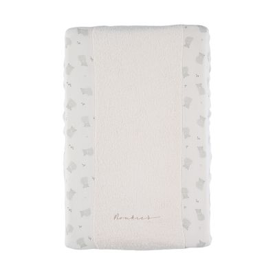 Tapis à langer F&amp;O de Noukie's - Tissu éponge - 45 x 67 cm - Blanc
