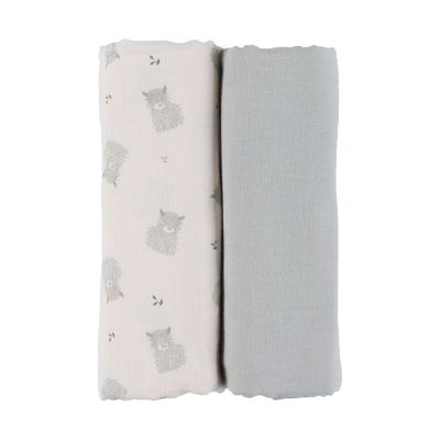 Noukie&#039;s F&amp;O Doeken - 2 Stuks - 100 x 100 cm - Mousseline