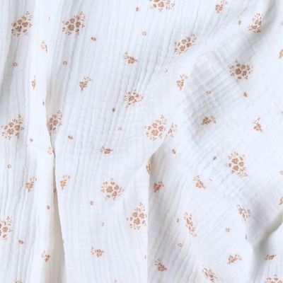 Noukie's Hydrofiele Doeken Set - Vintage Flowers - 100 x 100 cm - Wit/Roze