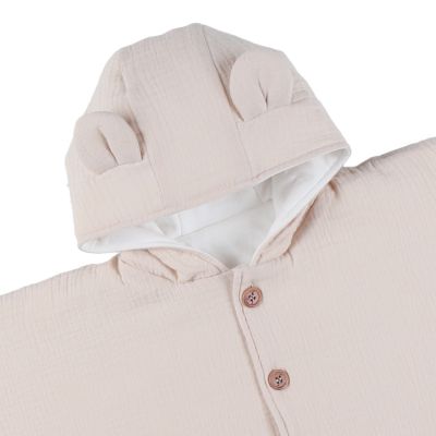 Noukie’s Poncho - Dino - Beige - 6-18 mnd