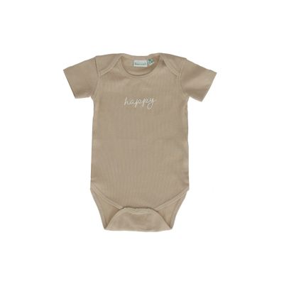 Babylook Barboteuse manches courtes côtelé