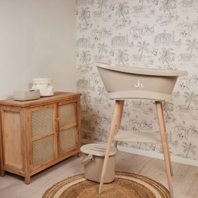 Bébé-Jou Sense Edition Babybad Met Print - Soft Spring