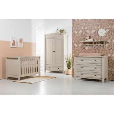 TWF Ledikant 70 x 140 Incl. Juniorzijde - Commode 3 Laden - Hanglegkast 2 Deuren/1 Lade Granada