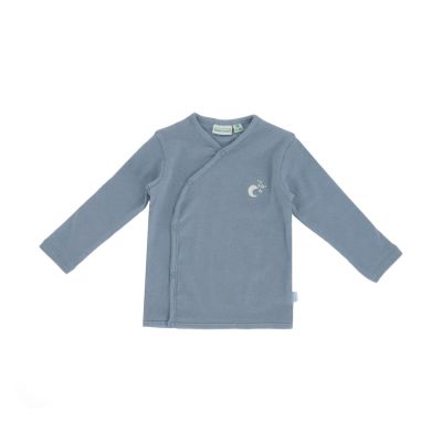 Babylook Night T-Shirt Overslag Rib - Ashley Blue