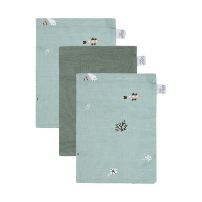 Bébé-Jou Washand tetra Ocean Vibes 3-Pack Bébé-Jou Washand tetra Ocean Vibes 3-Pack