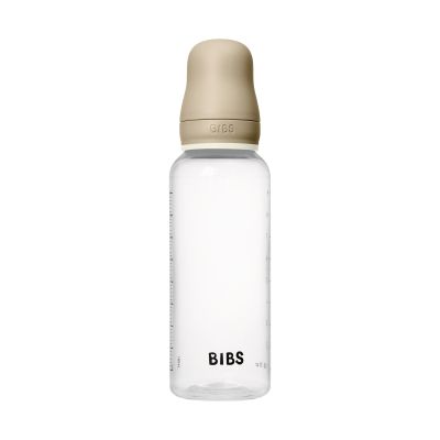 Bibs Glow Glazen Fles - 270 ml - Latex Flesspeen - Vanilla