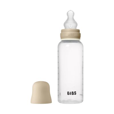 Bibs Glow Glazen Fles - 270 ml - Siliconen Flesspeen - Vanilla