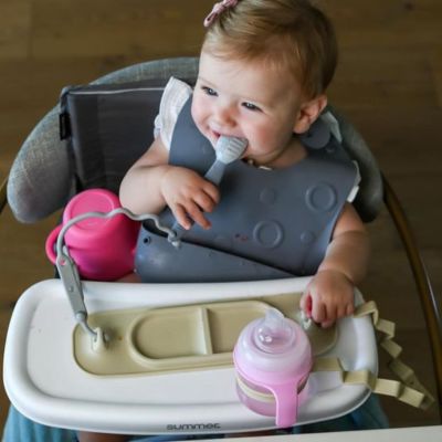 Busy Baby Mini Siliconen Placemat Met Speelgoedhouders - Tan