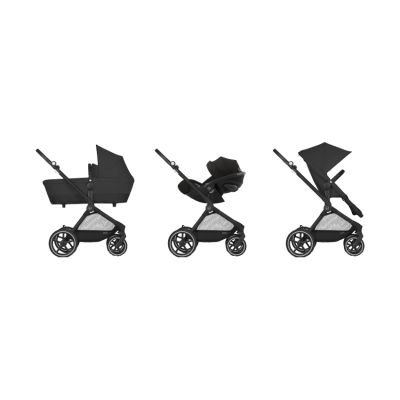 Cybex EOS Basic One Box 3-in-1 Kinderwagen - Moon Black