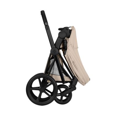 Cybex Priam 5 Comfort 2-in-1 Kinderwagen Matt Black - Cozy Beige