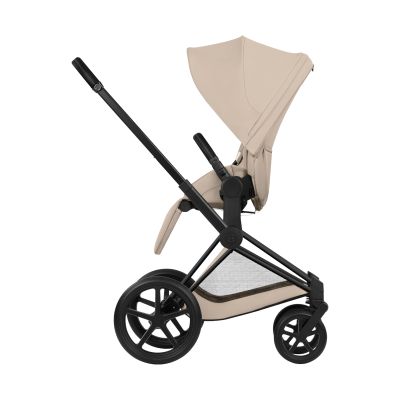 Cybex Priam 5 Comfort 2-in-1 Kinderwagen Matt Black - Cozy Beige
