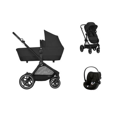 Poussette 3-en-1 Cybex EOS Basic One Box - Moon Black