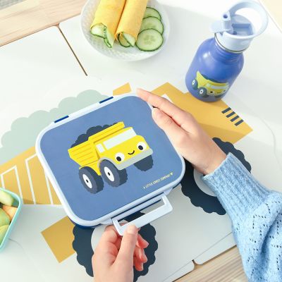 A Little Lovely Company Kleine RVS Drinkfles - Dump Truck