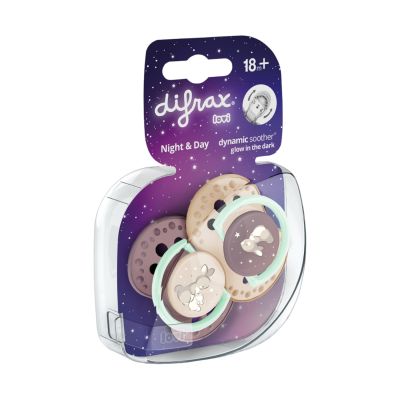 Difrax Fopspeen Dynamic Night & Day Girl 18mnd+