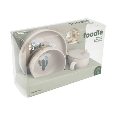 Done By Deer Foodie Dinner Set - Lalee - 3-Delig - Sand Done By Deer Foodie Dinner Set - Lalee - 3-Delig - Sand