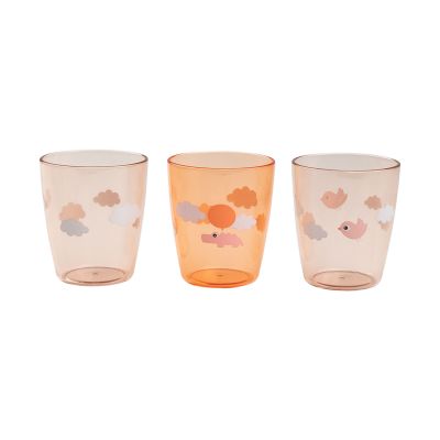 Done by Deer Happy Clouds Verre pour enfants 3 pièces