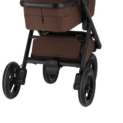 Dubatti One E6 2-in-1 Kinderwagen Black - Walnut Brown Dubatti One E6 2-in-1 Kinderwagen Black - Walnut Brown