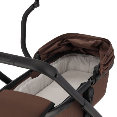 Dubatti One E6 2-in-1 Kinderwagen Black - Walnut Brown Dubatti One E6 2-in-1 Kinderwagen Black - Walnut Brown
