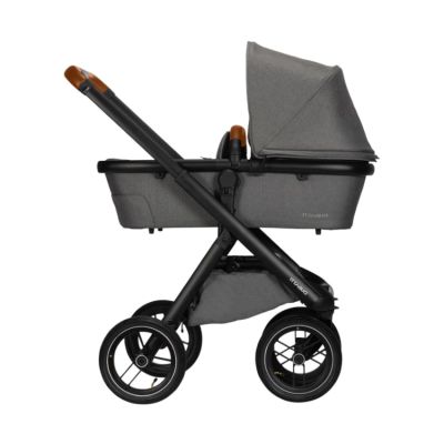 Poussette 2-en-1 Dubatti One E5 Noir/Cognac