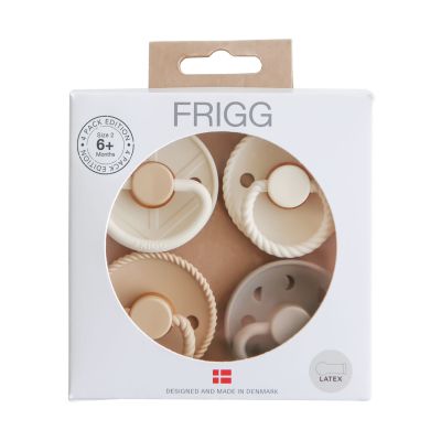 FRIGG Fopspenen - 4-Pack - Crystal Sparkle - Latex - 6–18 Mnd