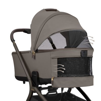 Kikkaboo Goya 2-in-1 Kinderwagen Platinum - Mocca