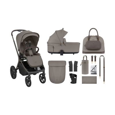 Kikkaboo Goya 2-in-1 Kinderwagen Platinum - Mocca