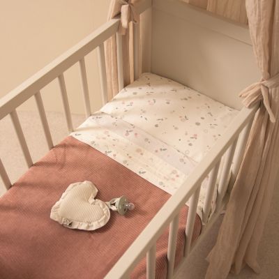 Witlof For Kids Velvet Rib Knuffeldoekje Hart - Soft Sand Witlof For Kids Velvet Rib Knuffeldoekje Hart - Soft Sand
