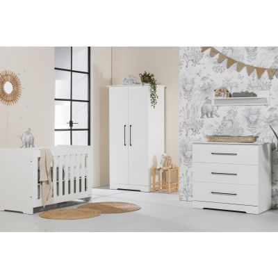 Interbaby Ledikant 60 x 120 - Commode 3 Laden - Hanglegkast Jewel