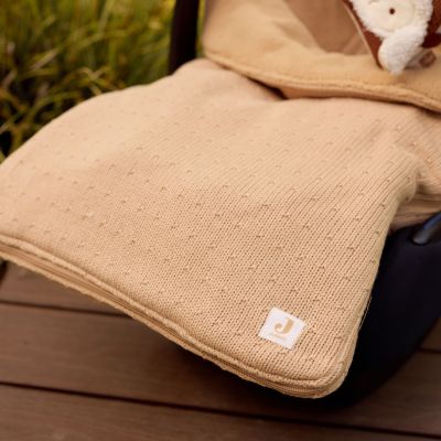 Jollein Sprinkle Knit Voetenzak - Groep 0+ 3/5 Punts Gordel - Hazel Jollein Sprinkle Knit Voetenzak - Groep 0+ 3/5 Punts Gordel - Hazel