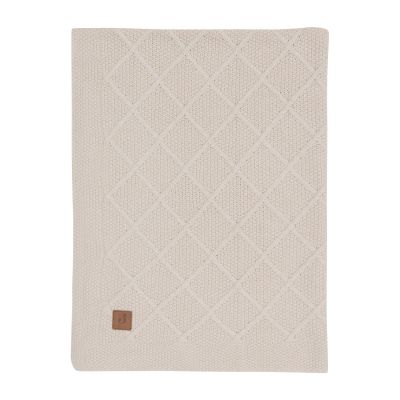 Jollein Check Knit Wiegdeken - 75 x 100 cm - Oatmeal Jollein Check Knit Wiegdeken - 75 x 100 cm - Oatmeal