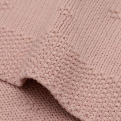 Jollein Wiegdeken Cosy Knit Wild Rose 75 x 100 cm