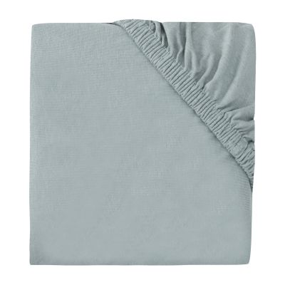 Jollein Hoeslaken parkmatras Jersey Sea Green 75 x 95 cm