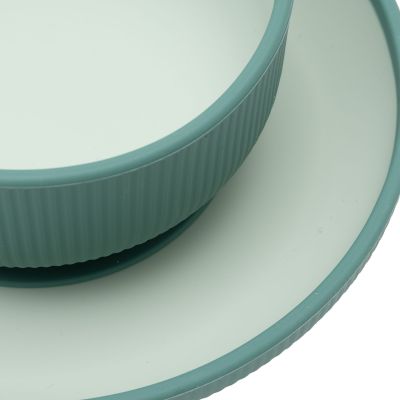 Jollein Kinderserviesset - Siliconen - Jade Shades
